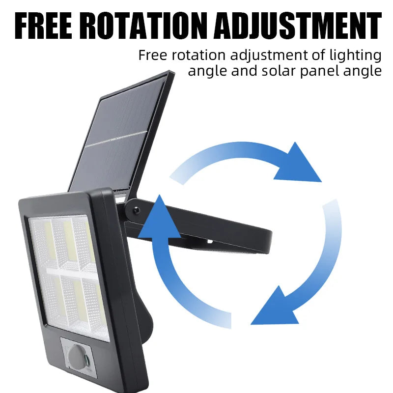 lampe murale solaire détecteur mouvement ip65 led noire moderne clips interrupteur tactileModes