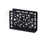 support livre moderne or noir argent grille géométrique acier inoxydable papier blanc