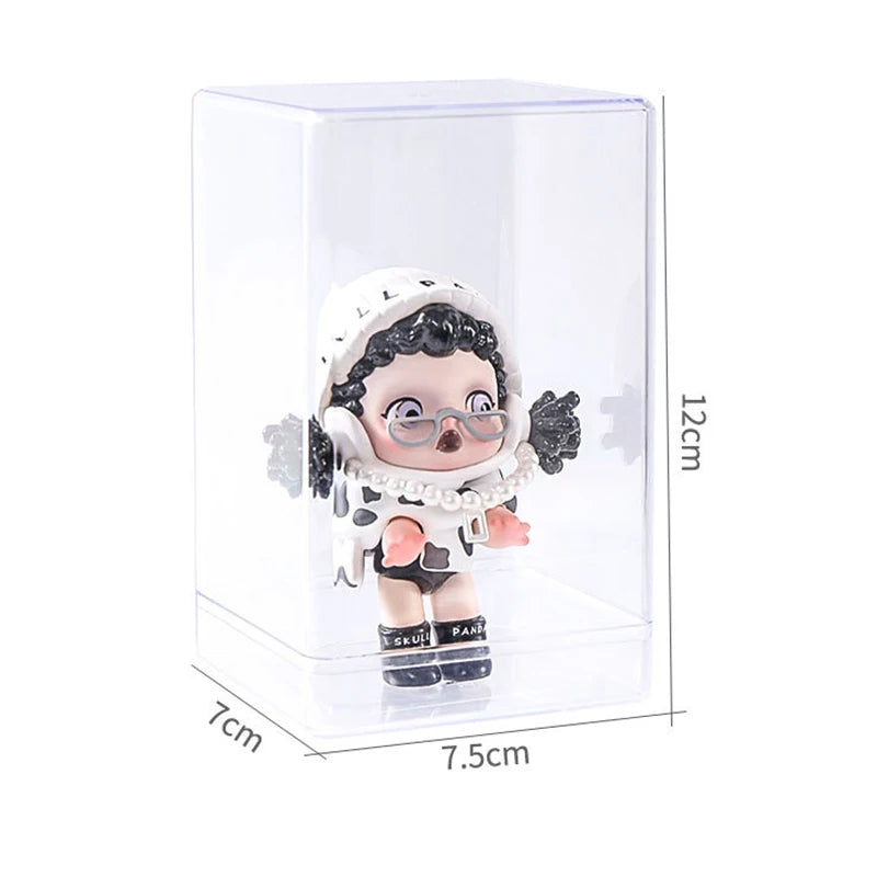 boîtes transparentes acrylique rangement figurines accessoires collection modernes cartoonesques anti poussière transparentes différents jouets