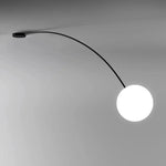 lampe poser moderne dorée lampe verre blanc sphérique éclairage chambre salon minimaliste led adaptable