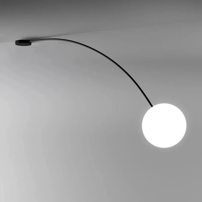 lampe poser moderne dorée lampe verre blanc sphérique éclairage chambre salon minimaliste led adaptable