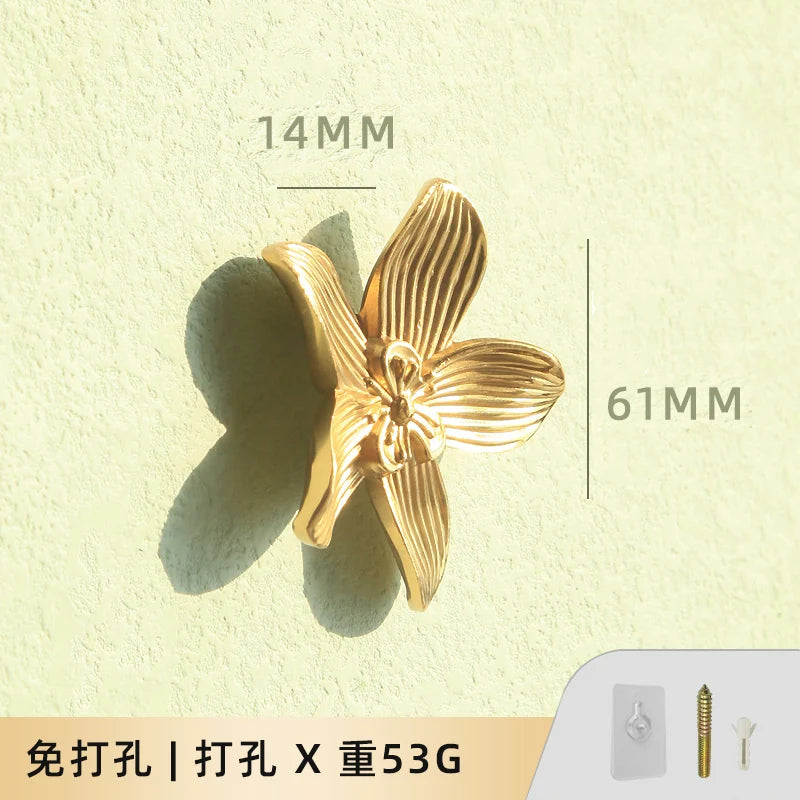 porte serviettes or artisanal abeille papillon libellule feuille cerf simple deco mural