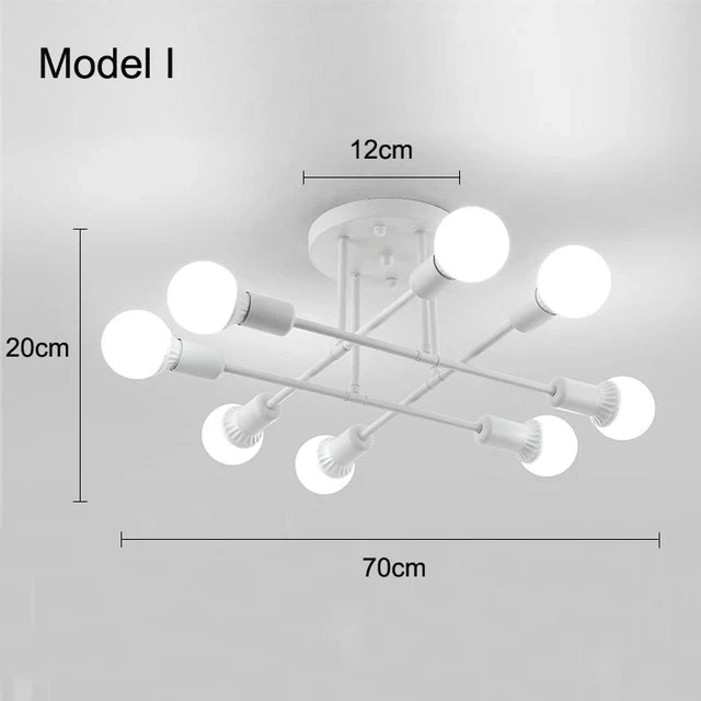 plafonnier led or noir moderne éclairage quotidien contemporain chambre salonSuspens fer flux lumineux minimaliste