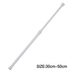 tiges rideau acier modernes 30 50cm 40 70cm 55 90cm blanc noir