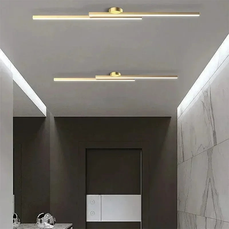 lampe murale moderne led noir or minimaliste surface