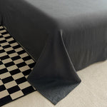 ensemble literie vert olive gris moderne housse couette fermeture éclair deux taies d'oreiller drap