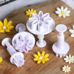 décoration pâtisserie fleurs motifs pétales lisses mignon lilas rose orange jaune blancOpaque