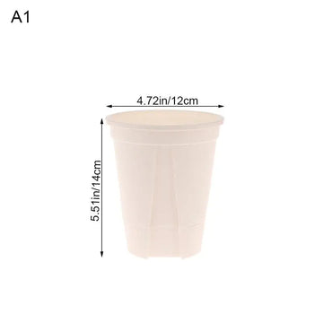 pots fleurs noirs blancs modernes couvercles perforés tailles diverses hydroponie jardinage
