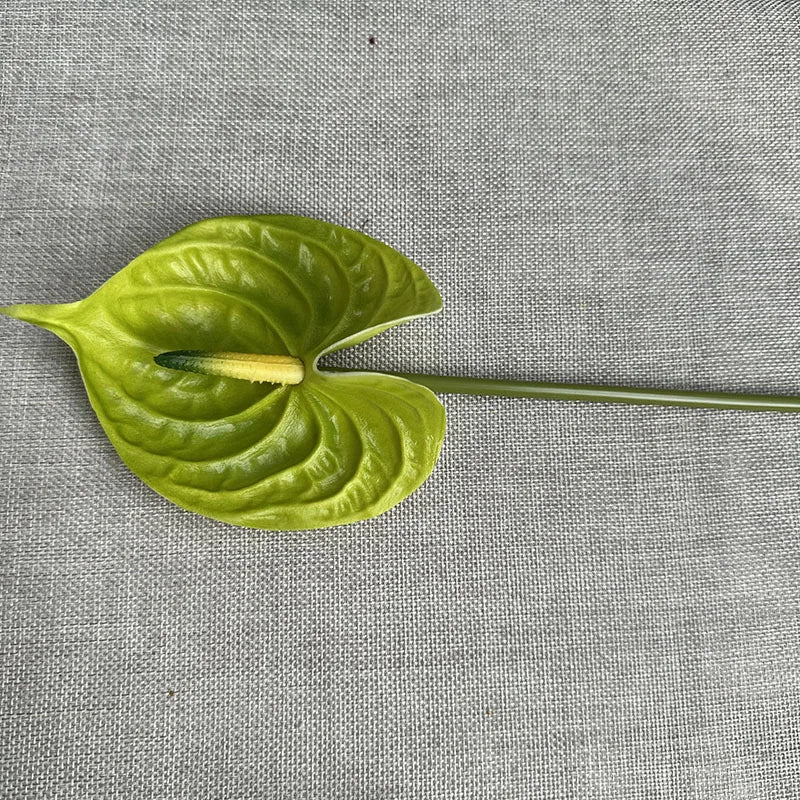 fleurs artificielles rouge vert blanc modernes intérieur décoration maison tringle fixée set pièces