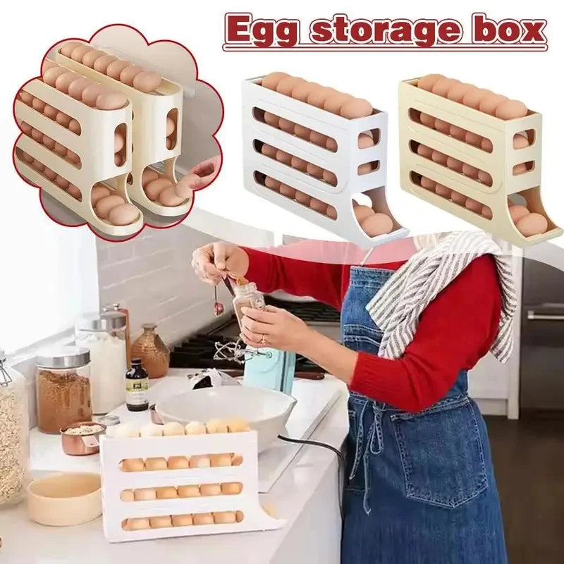 boîte rangement œufs plastique abs blanc beige gris moderne minimaliste pratique durable cuisine