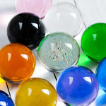 boules verre transparentes modernes noir blanc orange vert bleu rose rouge jaune violet brillantes