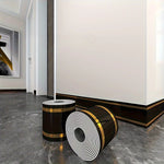 ruban decoratif autoadhésif moderne blanc or gris 500cm 10cm imperméable pvc