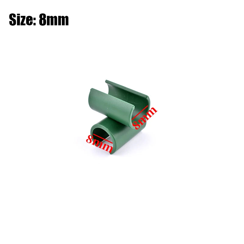 lot clips fixation vert support plante treillis jardinage plastique robuste