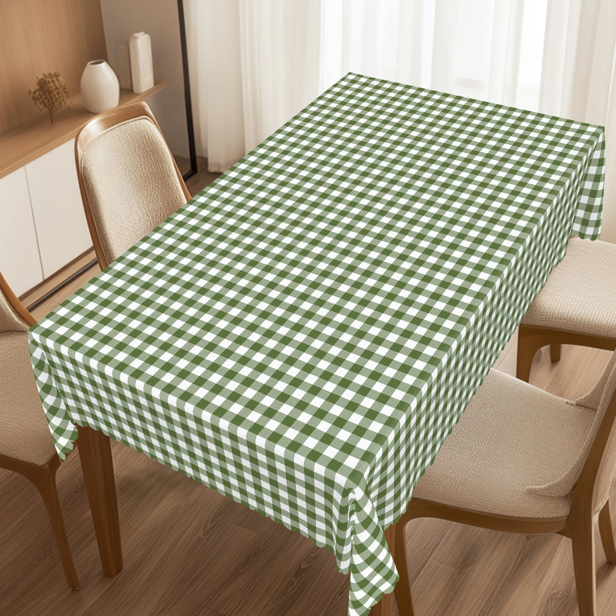 nappe verte carreaux classique imperméable usage extérieur intérieur mariage fête