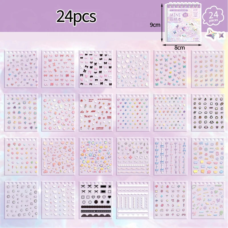 sticker kawaii mignon dessins animés fruits bonbons adhésifs scrapbooking agenda manucure nail art multicolore