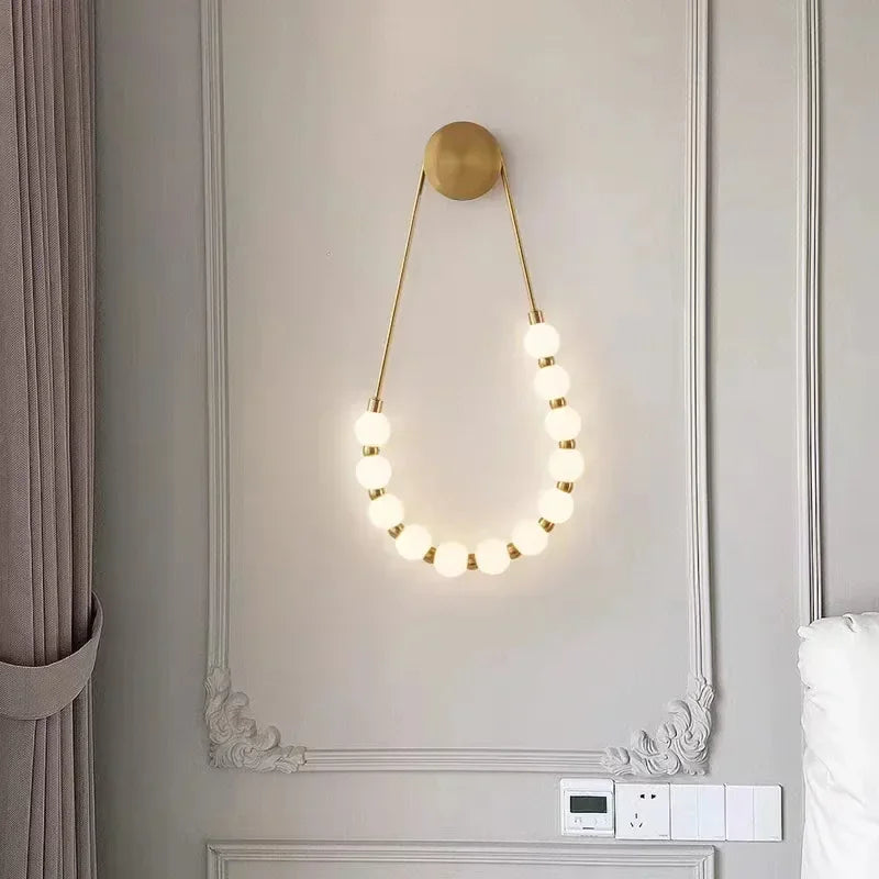 applique murale moderne or blanc rondes certification rohs led chambre salon