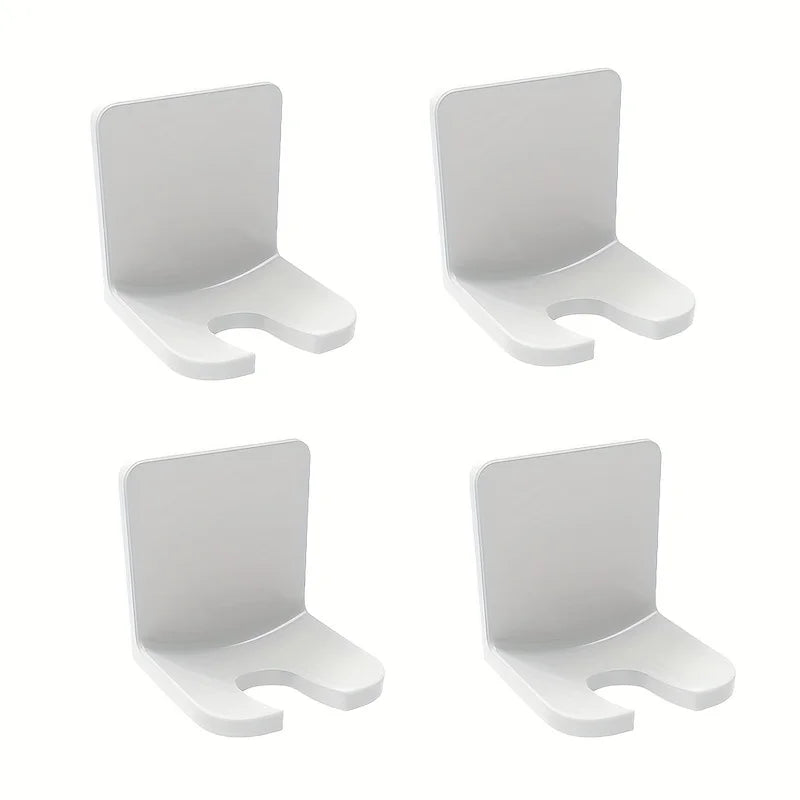 supports muraux adhésifs brosses dents blanc rose bleu moderne salle bain organisateur économie espace