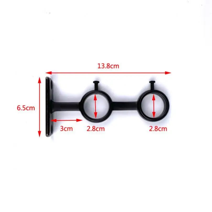 support rideau moderne or noir blanc vis fixations anneau suspension chambre salon