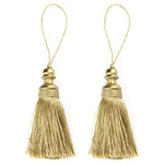pompon doré beige classique 21cm tissé opaques décoration textile maison