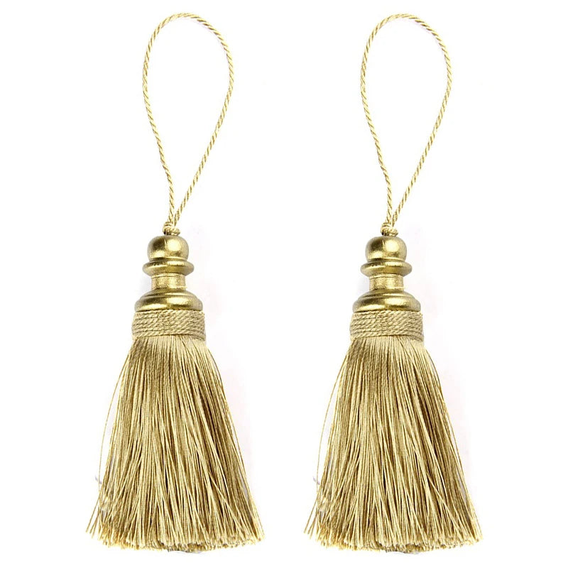 pompon doré beige classique 21cm tissé opaques décoration textile maison