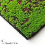 tapis artificiel herbe verte moderne figurines étoiles mer gâteau bouteilles vin decoration extérieure mariage