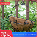 pots fleurs suspendus coir noir marron chaînes métalliques moderne minimaliste jardinintérieur