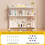 étagère murale modulaire métal blanc porte crayons support objets moderne