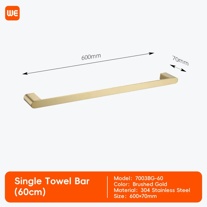 accessoires salle bain moderne porte serviettes doré porte savon porte gobelet porte lotion fixations