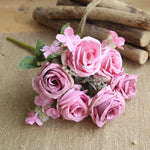bouquet artificiel roses classique romantique intérieur mariage anniversaire baby shower