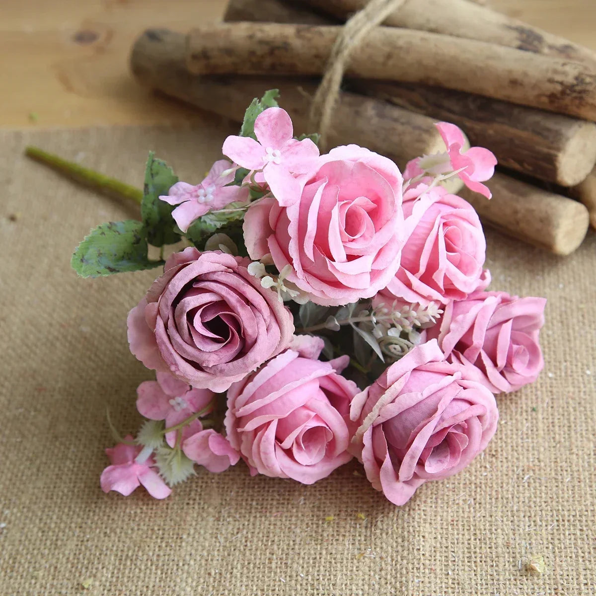 bouquet artificiel roses classique romantique intérieur mariage anniversaire baby shower