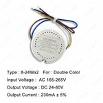 driver led blanc 24v 36v 60v 108v 280ma 300ma rond perforations moderne