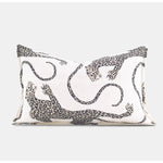 taies d'oreiller jacquard léopard vert olive moderne respectueuses environnement polyester 100% decoration maison