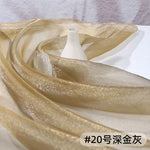 ruban pailleté multicolore translucide élégant polyester 100x140cm diy mariage cérémonie événement festive