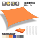 voile soleil orange rayures horizontales moderne anti uv patio jardin