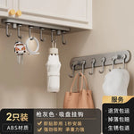 porte sacs porte clés mural ventouse moderne rangement sacs parapluies clés usb gris métallisé