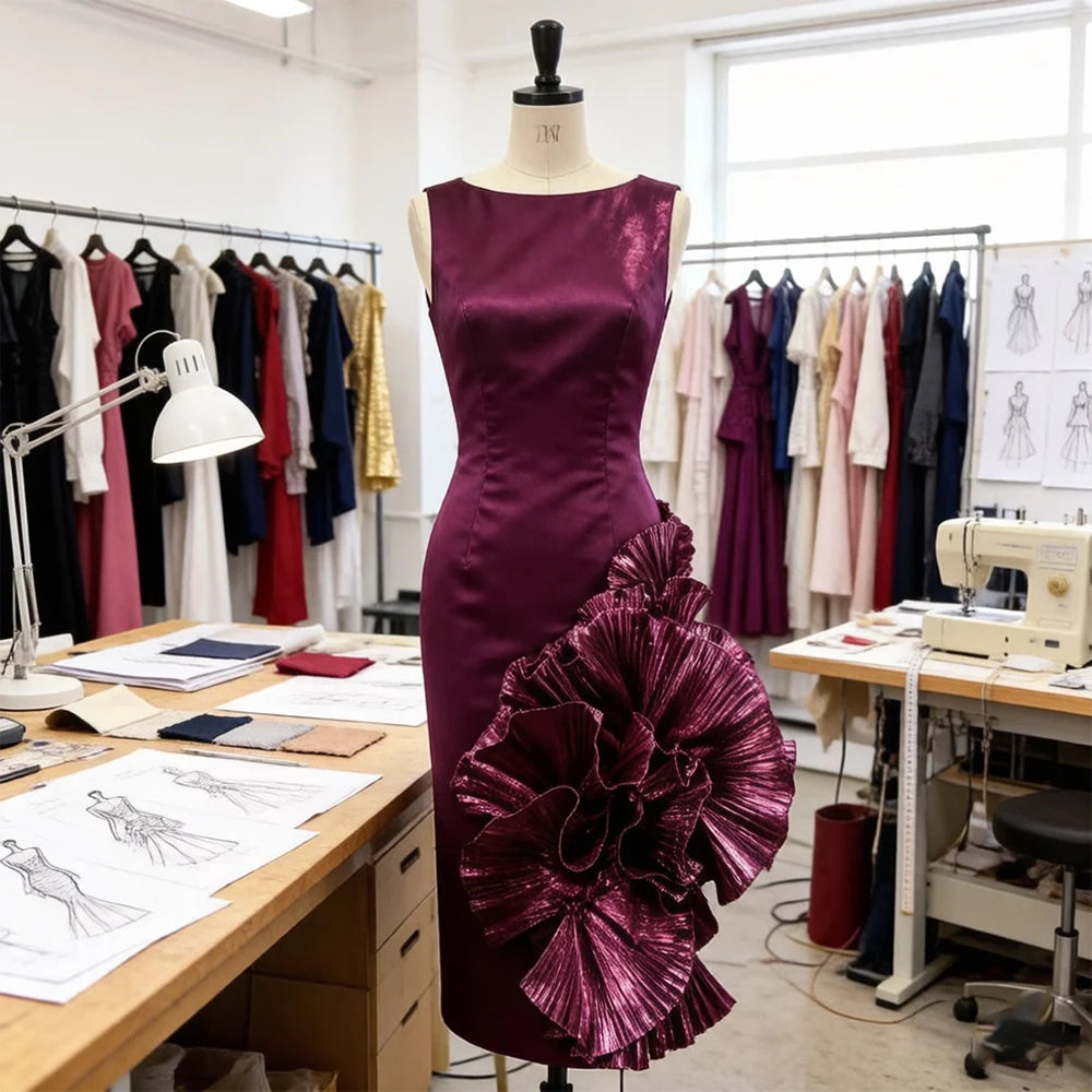 volant plissé dentelle brillant robe scène couture artisanale luxe élégant