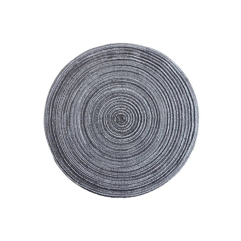 serviettes table tissées spirales moderne beige vert bleu marine rustique