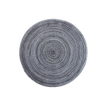 serviettes table tissées spirales moderne beige vert bleu marine rustique