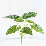 plante artificielle décorative feuilles vertes blanches rouges salon maison moderne naturel