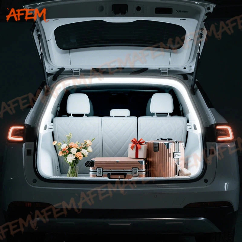 ruban led flexible or moderne adhésif éclairage ambiancé blanc chaud voiturearrière