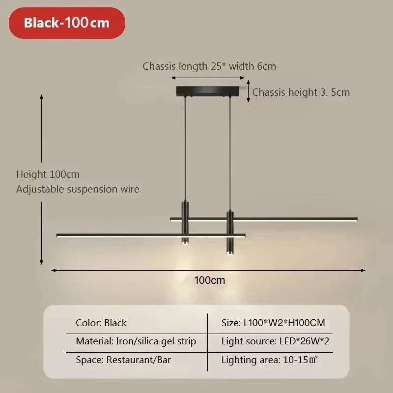suspension lumineuse moderne noire led pendentif minimaliste rectangulaire lisse opaque tactile