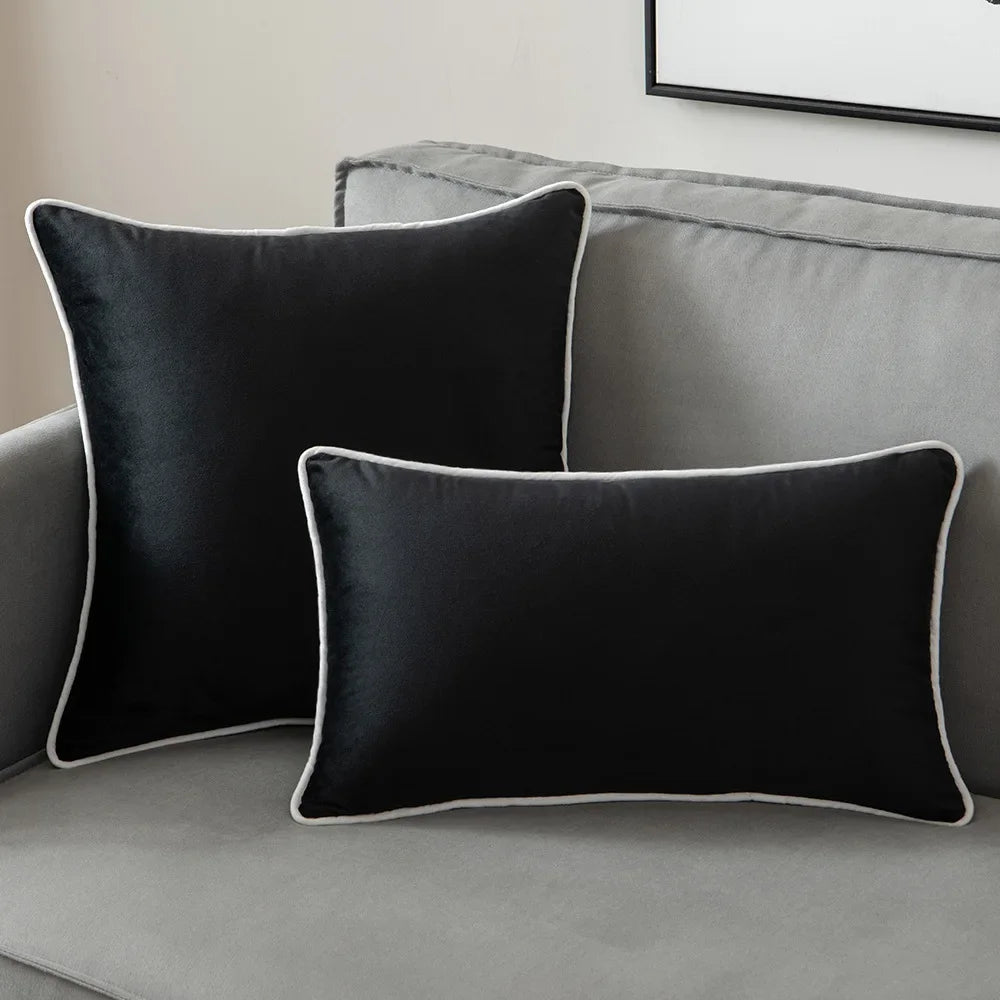 taies d'oreiller jacquard zèbres noires blanches moderne 100 polyester 50x50cm 45x45cm 30x50cm zipper decoration