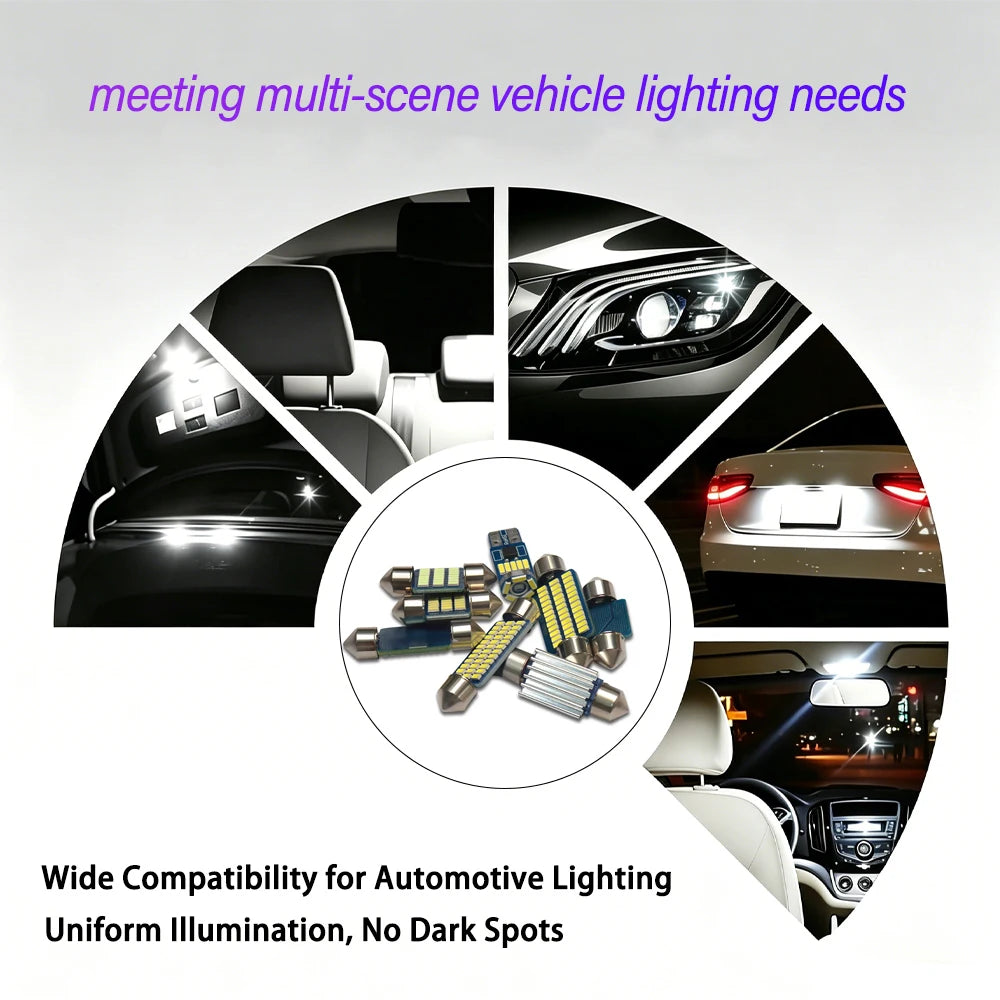 lumière led intérieur voiture blanc moderne kit 12v 28mm 31mm 36mm 41mm