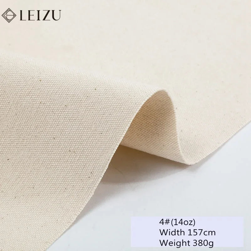 toile coton beige clair résistante 137 157cm classique tissage dense matériaux bricolage