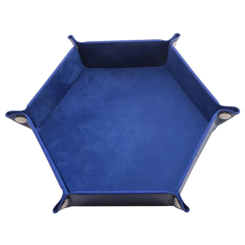 plateau rangement velours moderne pliable violet bleu rouge vert