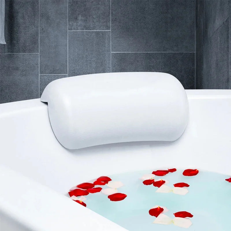coussin bain blanc doux imperméable ergonomique anti dérapant suction facile nettoyage confortable accessoires bain