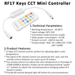 ruban led cob cct ajustable télécommande rf moderne adhésif blanc chaud froid 2700k 6500k