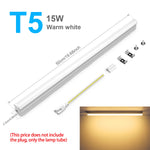 tube led blanc lisse moderne 50cm clips aluminium éclairage intérieur économie d'énergie