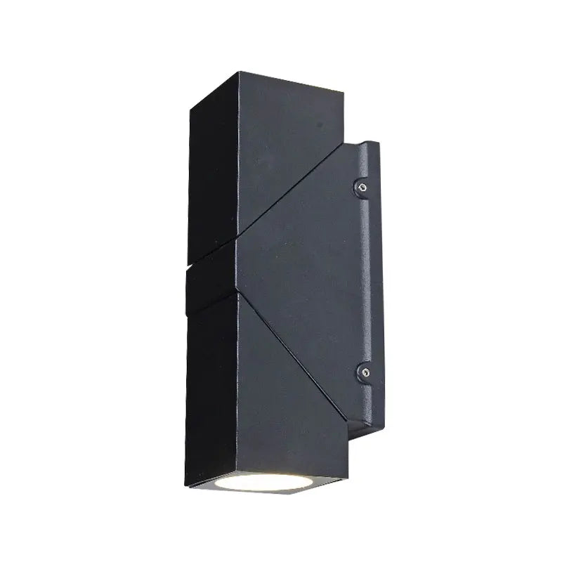 projecteurs led doubles têtes muriers étanches contemporains noirs mat ip65 hydrofuge