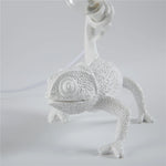 lampe posée lézard blanc texture moderne adhésif ampoule câble électrique chambre coucher lumière led